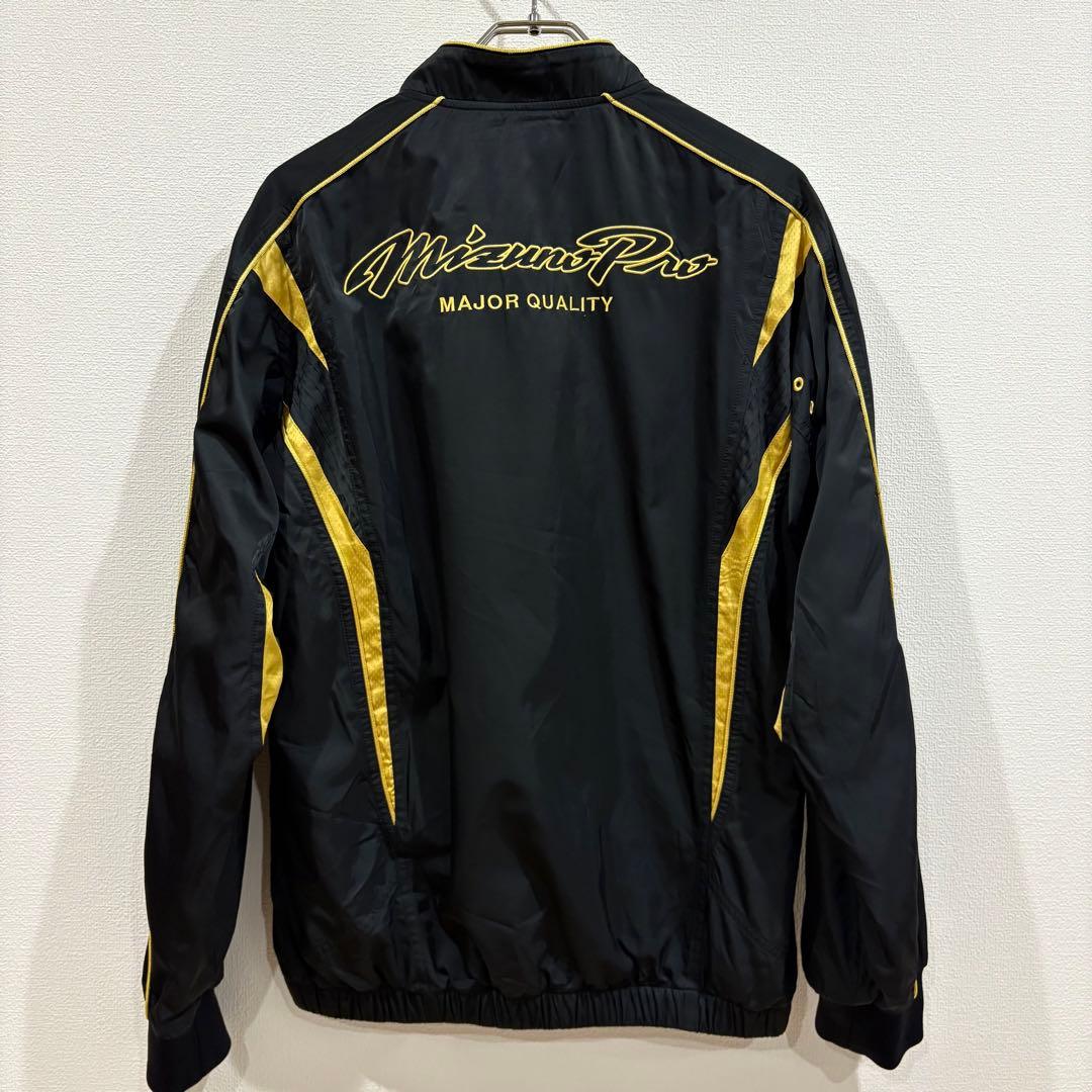 MizunoPro ミズノプロ 上下 黒金 ウィンドブレーカー L ブレスサーモ