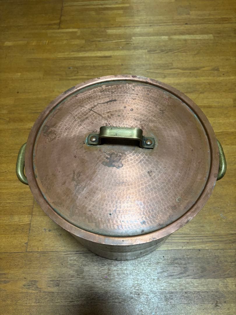 銅鍋銅製寸胴鍋 両手鍋 楽天市場】業務用 銅 寸胴鍋銅 寸胴（蓋つき）21cm『シェフ銅鍋プロ