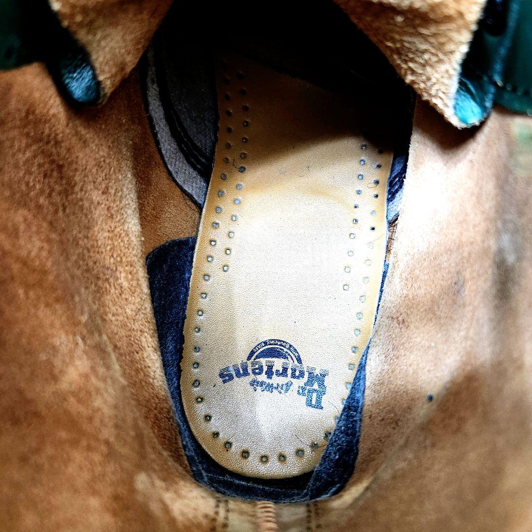 E*~様 ドクターマーチン　本革　8ホール　ブーツ　グリーン　UK8　27.0c