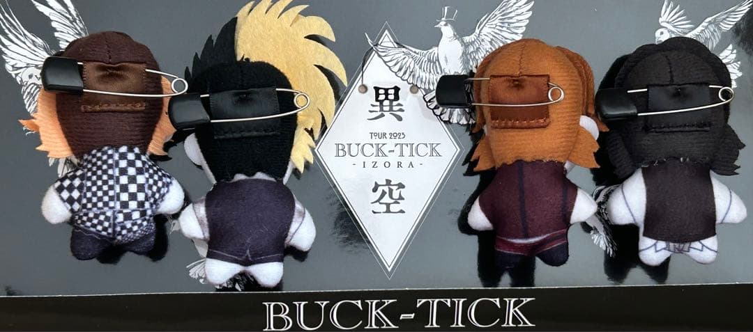 新品BUCK-TICK ぬいぐるみバッチ マスコット4体セット 異空 今井 星野