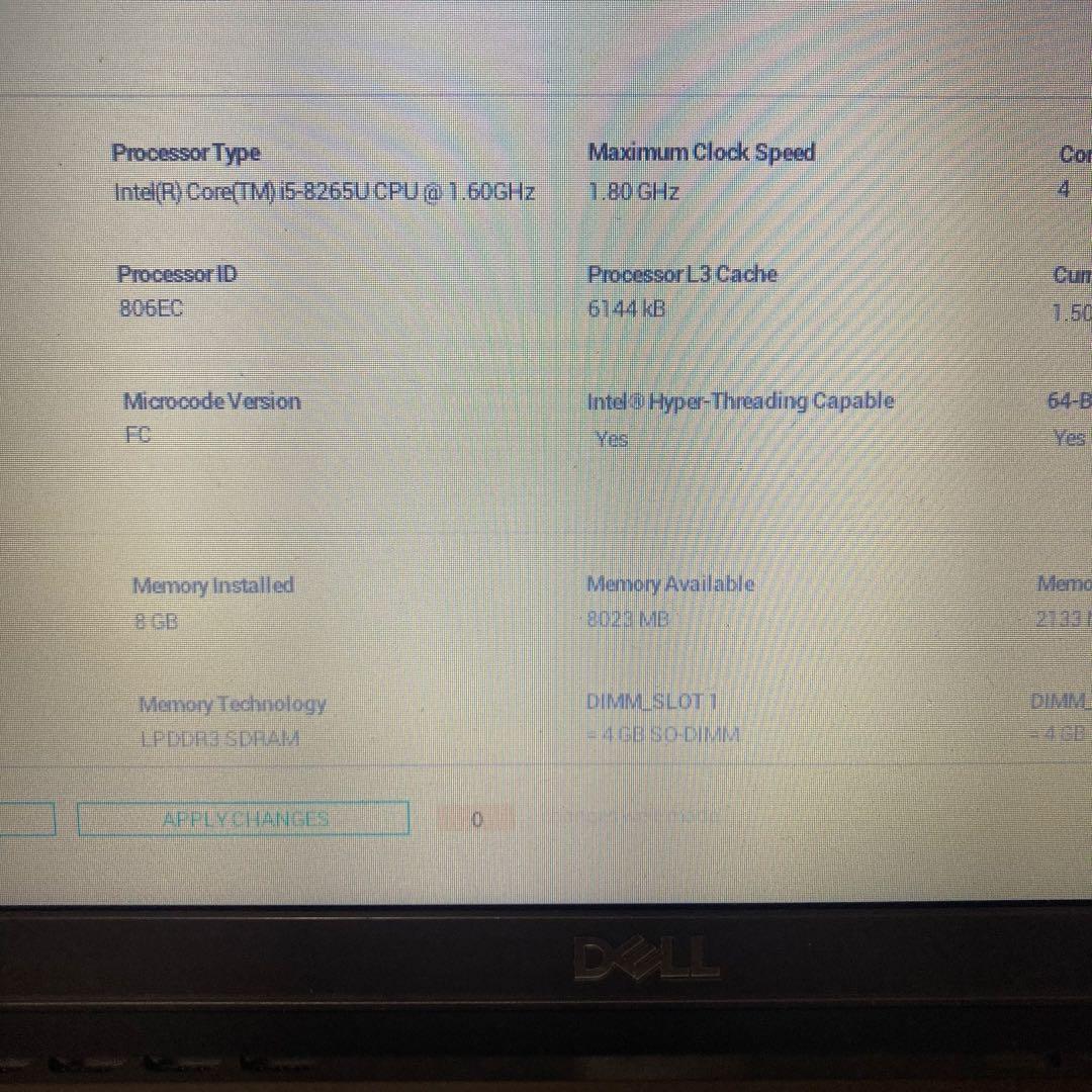 ジャンク DELL Latitude3301 8世代i5 メモリ8GB - メルカリ