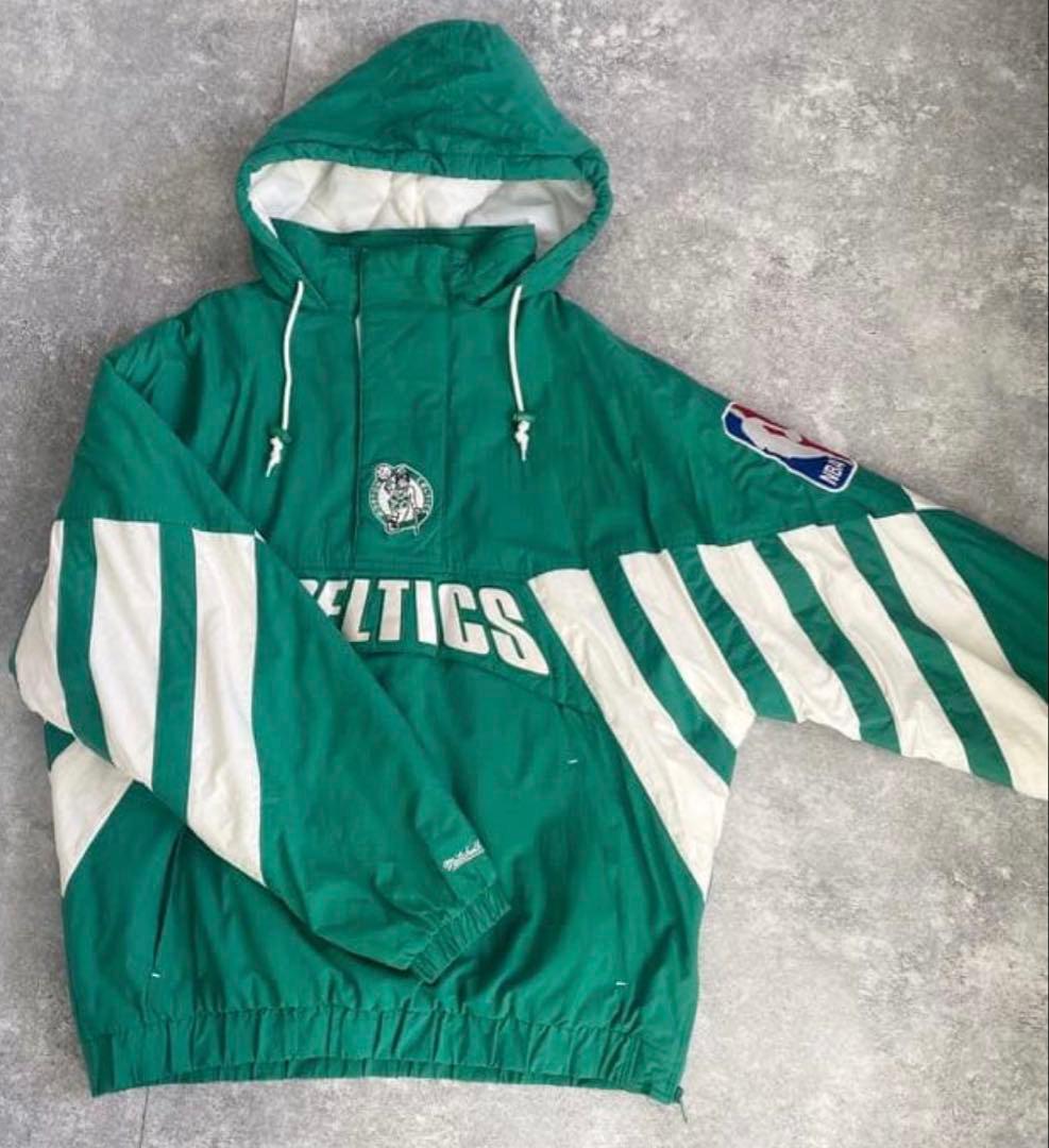 ボストン・セルティックス Mitchell & Ness ナイロンパーカー Mitchell&Ness NBA ボストン セルティックス フーディ パーカー