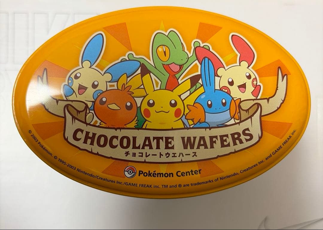 超激レア】ポケモン チョコウエハースオーバル 缶 ルビーサファイア