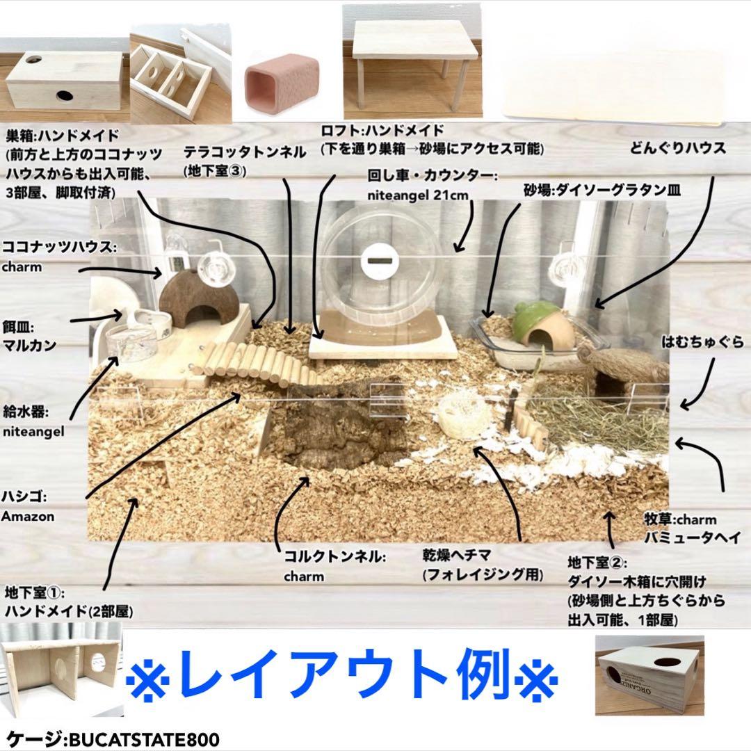 BUCATSTATE800用レイアウト小物セット ハムスター - メルカリ