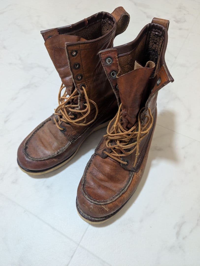 60s 70s RED WING 犬タグ アイリッシュセッター 10ホール Front no flash.jpg