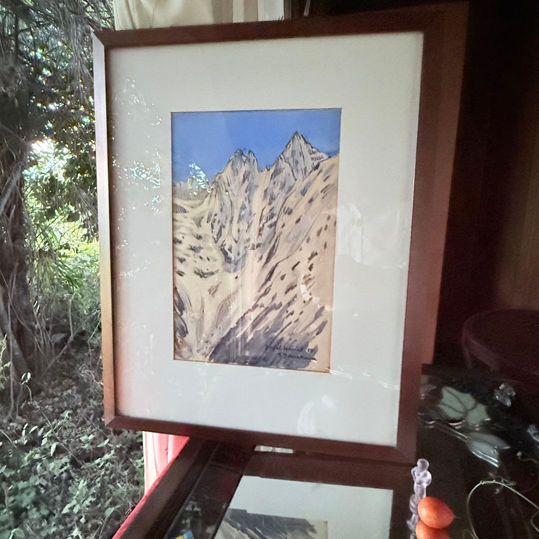 2216様感謝‼️山の画家 山川勇一郎 作 「ジュガール・ヒマール」水彩画