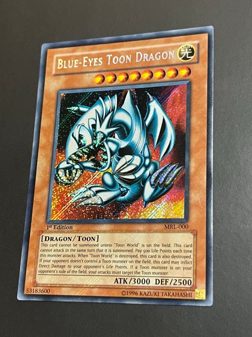 ワンオーナー新品】ブルーアイズ・トゥーン・ドラゴン 旧アジア