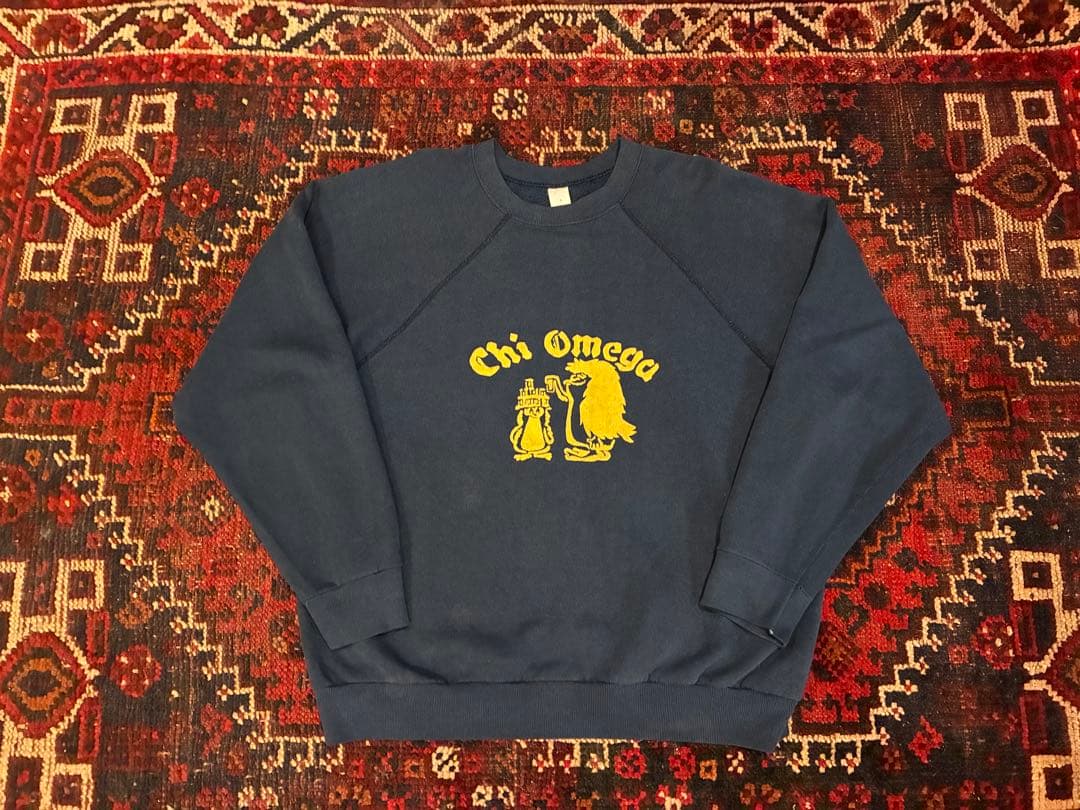 モンスタースウェット ステンシルスウェット USA製 フロッキープリント