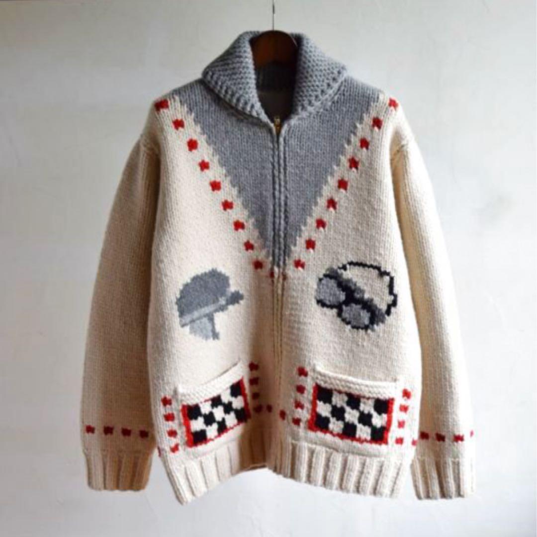 k*u様 UNUSED cowichan sweater カウチンセーター アン - メルカリ