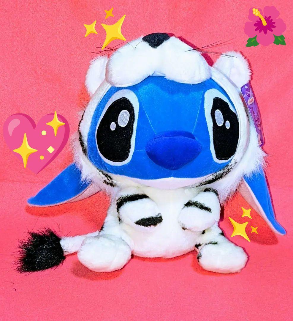 激レア♡スティッチ♡ホワイトタイガー被り物♡BIGサイズぬいぐるみ＆ストラップ♡ ホワイトタイガーとブラックタイガー BIGぬいぐるみ | 商品紹介 | 株式