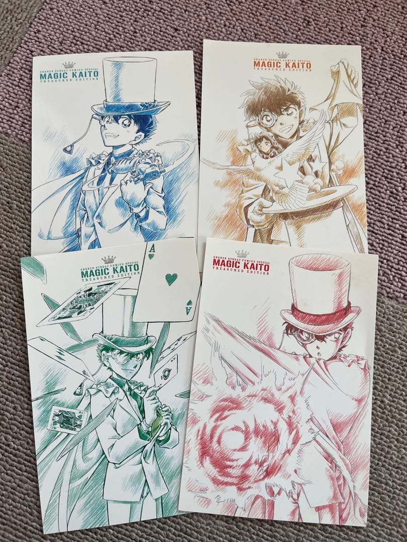 まじっく快斗 怪盗キッド 黒羽快斗 ポストカード 4点セット - メルカリ