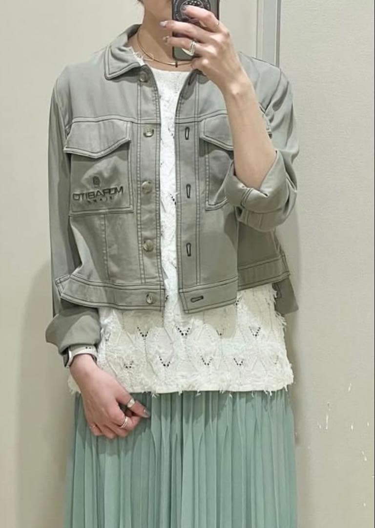 モラビトブラン カタログ掲載品 綿100% ブラウスジャケット サイズ40