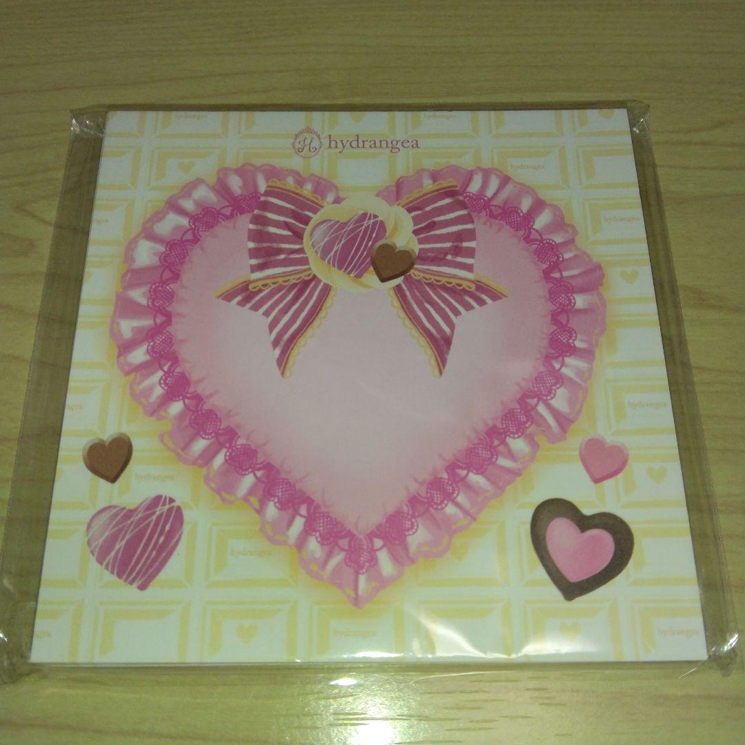 個人作家 メモ ハート チェック チョコ ピンク hydrangea - メルカリ