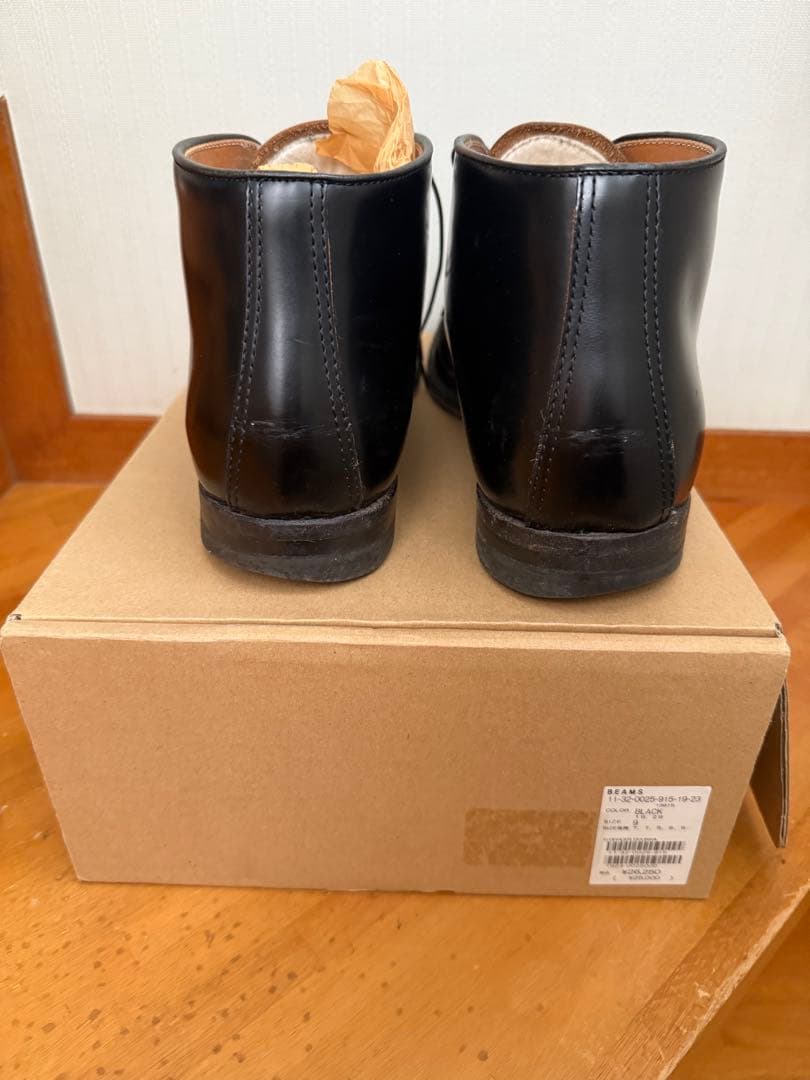 ちびまる様専用 BEAMS チャッカブーツ ブラック - メルカリ