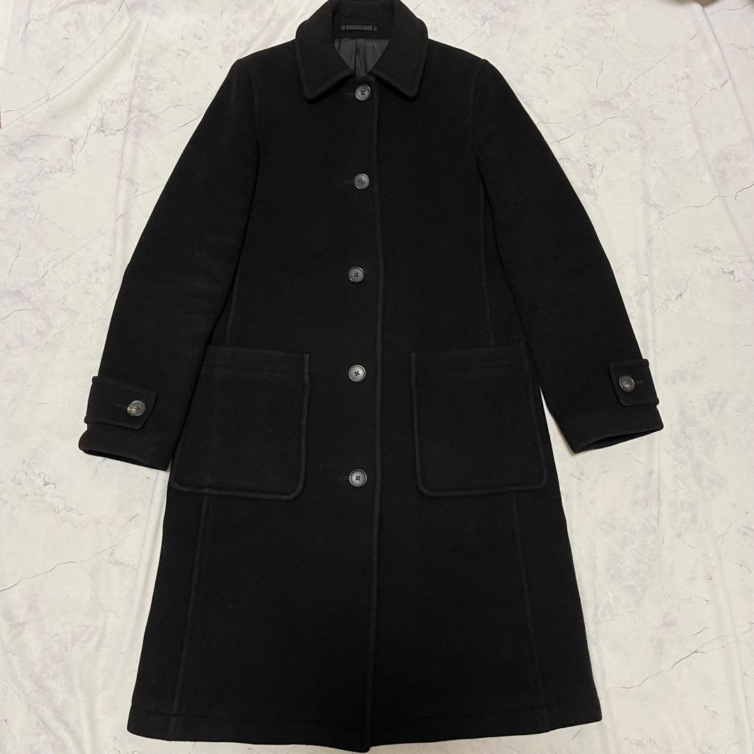 良品 マーガレットハウエル イングランド ウール カシミヤ混 コート Aライン SOFT WOOL FLEECE COAT | MARGARET HOWELL（マーガレット・ハウエル