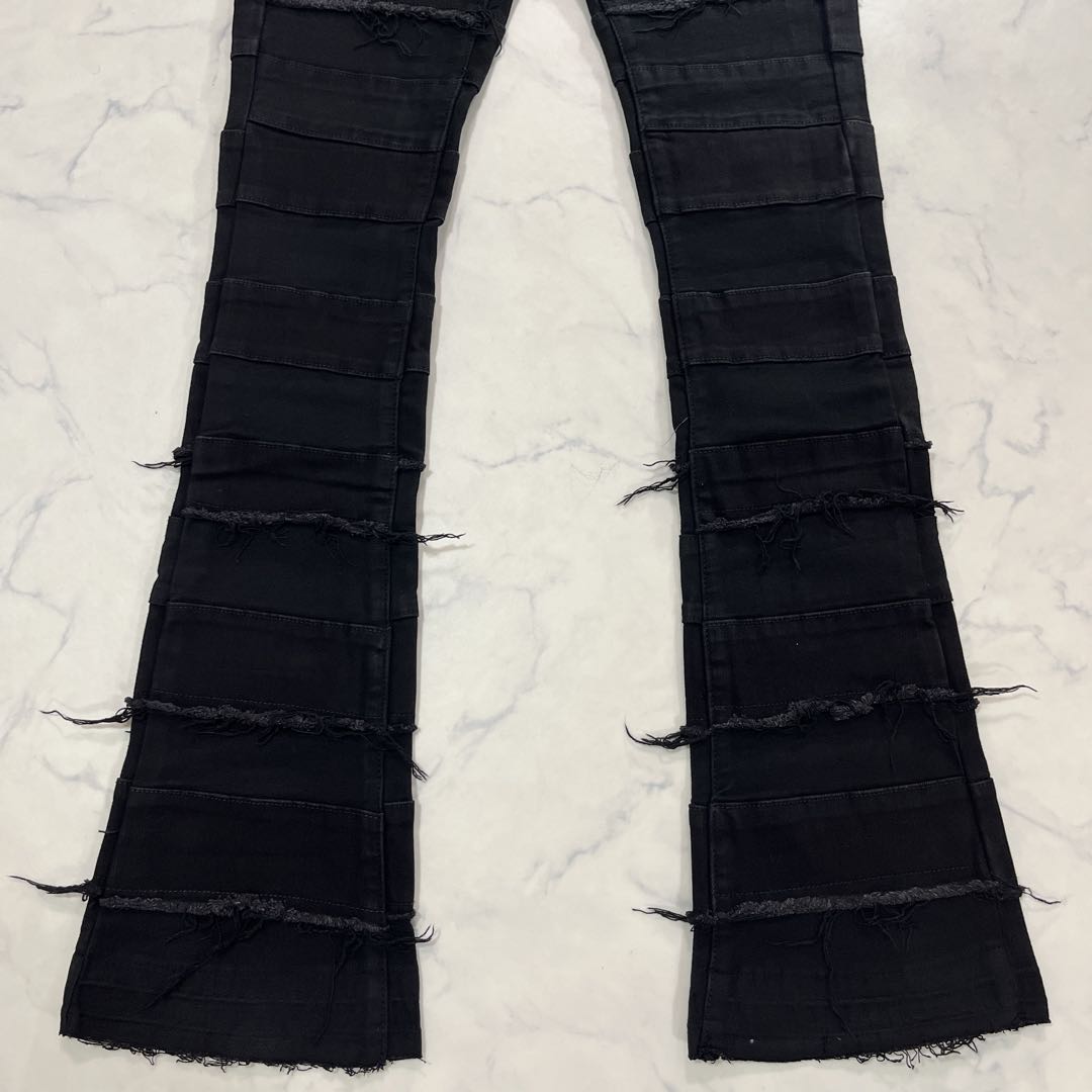 リピート割】VALABASAS クラッシュフレアスキニーデニム 新品 30 M