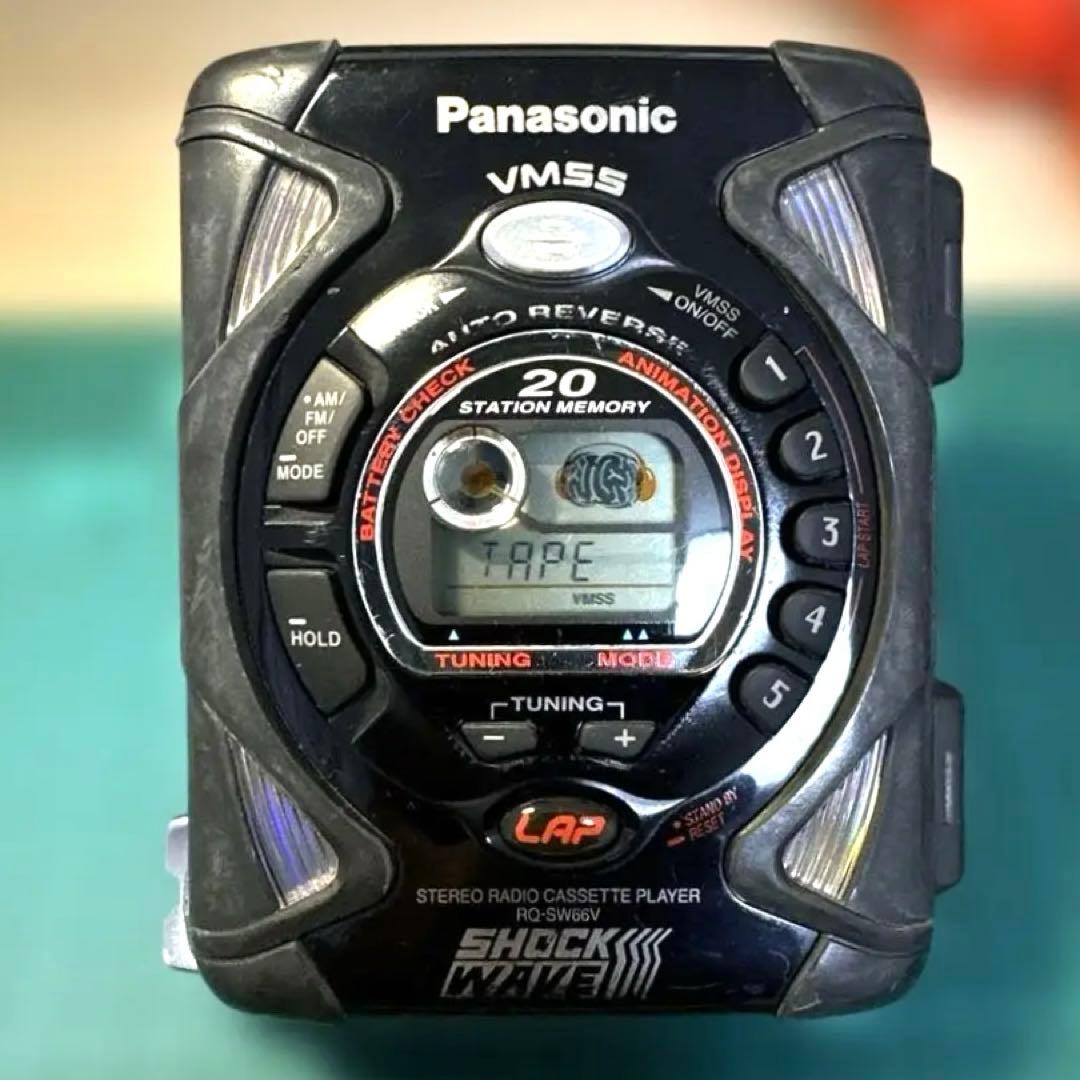 美品DE可動品】Panasonic SHOCKWAVE RQ-SW66V - メルカリ