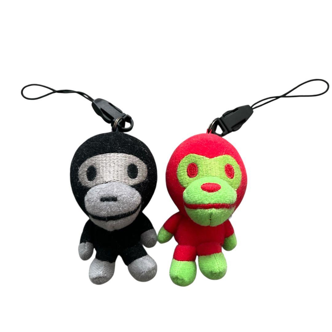 A BATHING APE ベイシングエイプ マイロ マスコット ストラップ2点