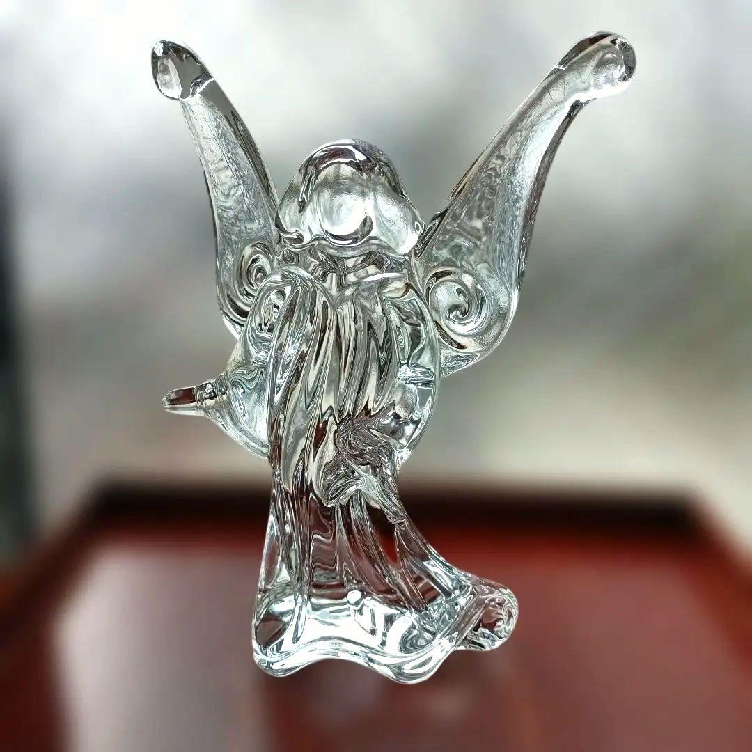 バカラ Baccarat 大天使立像 エンジェル 刻印有り 最高級クリスタル