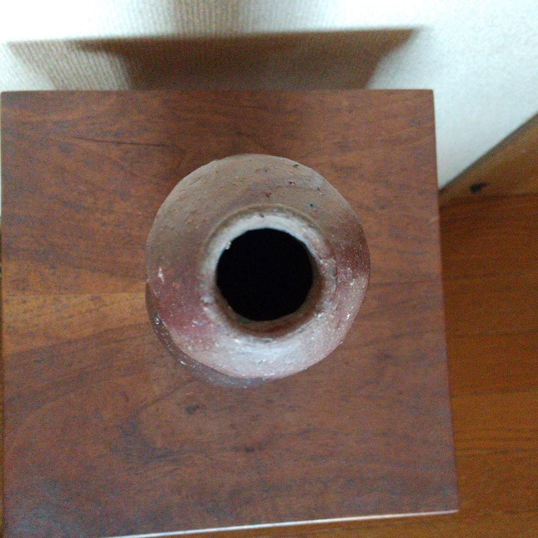 《新品未使用》備前焼  紐作り花入・花器