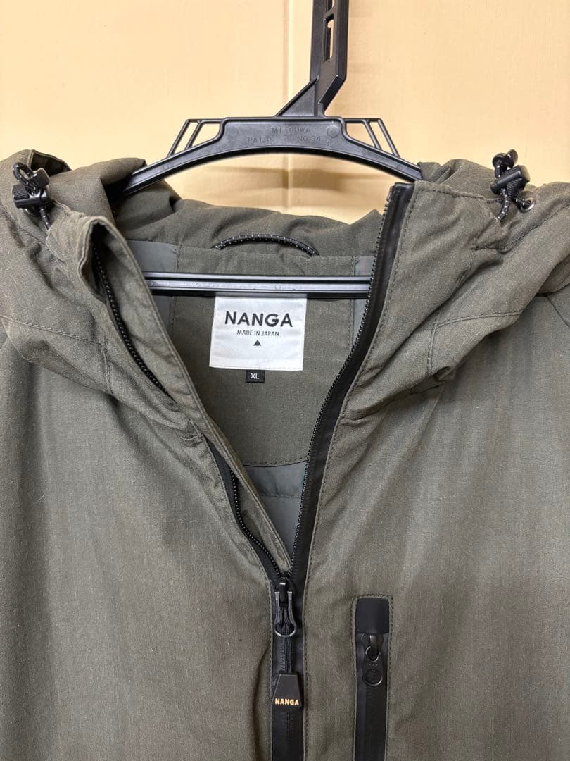 NANGA別注 HINOCリムフード タキビダウン カーキ色 XL 美品 - メルカリ