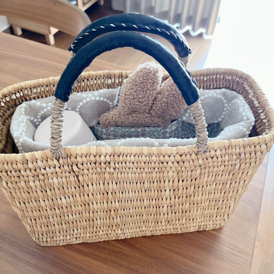 ワランワヤン カゴバッグ ミナペルホネンタンバリン バッグインバッグ