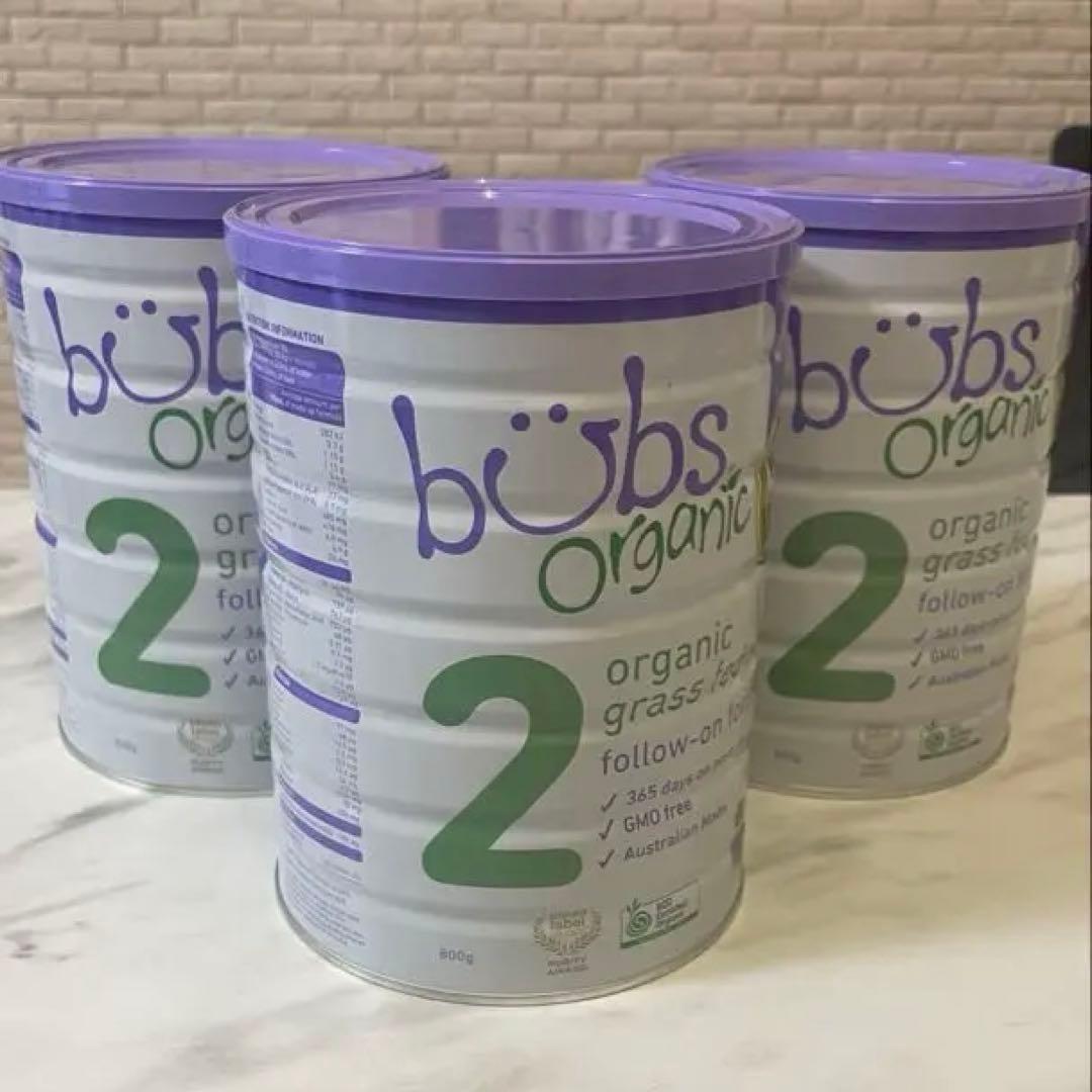 【bubs organic】3缶セット 粉ミルク ステップ2 6-12ヶ月用 楽天市場】Bubs（バブズ）オーガニック Organic 粉ミルク ステップ2（6
