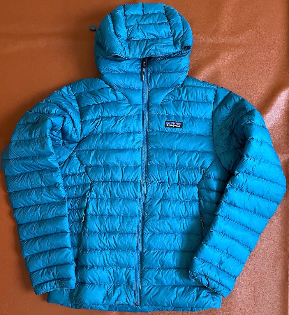 パタゴニア ダウンセーター フーディ Sサイズ ブルー 青 Patagonia