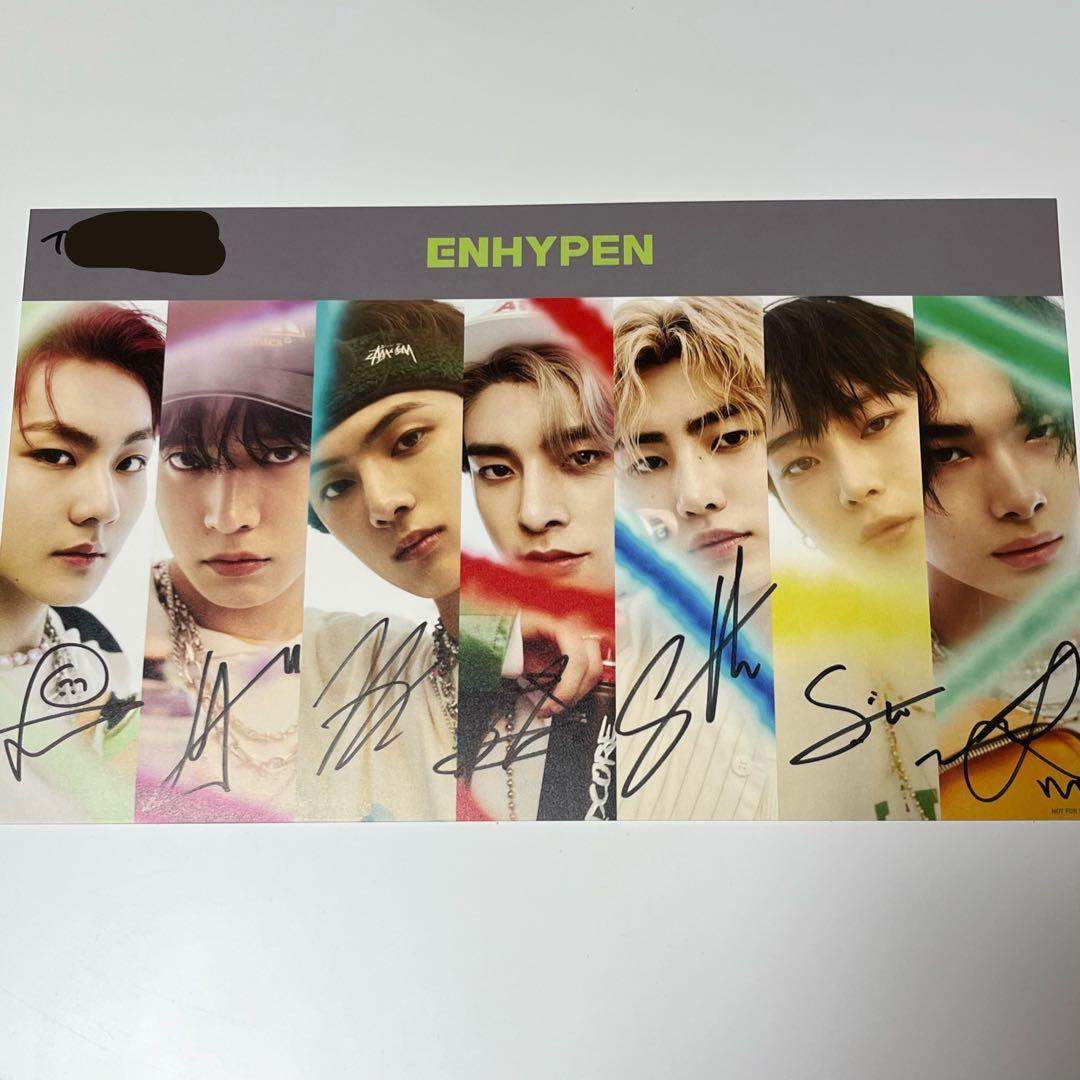 enhypen 直筆サイン fc限定 ミーグリ - メルカリ