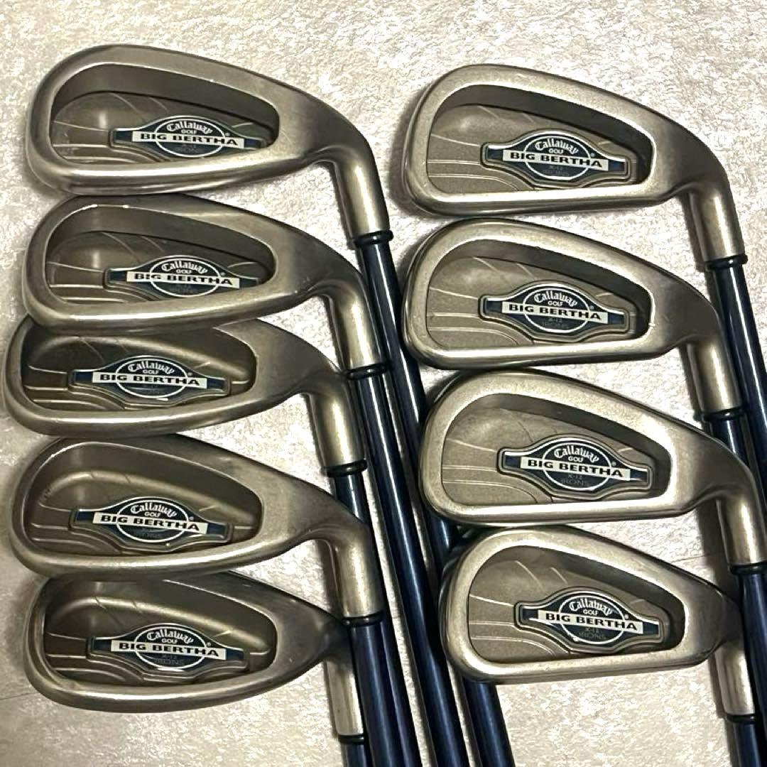 キャロウェイBIG BERTHA X-12アイアン9本セット 4〜9,P,A,S