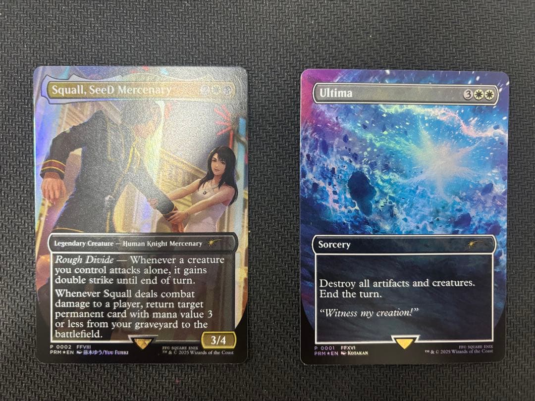 SeeDの傭兵、スコール　古代魔法「アルテマ」　プロモ　2枚セット SeeDの傭兵、スコール/Squall, SeeD Mercenary《日本語》【FIN】