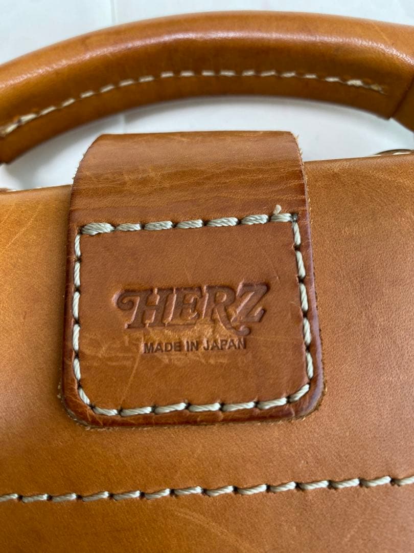 年末年始セール】HERZ ブラウン レザー 2way ショルダー