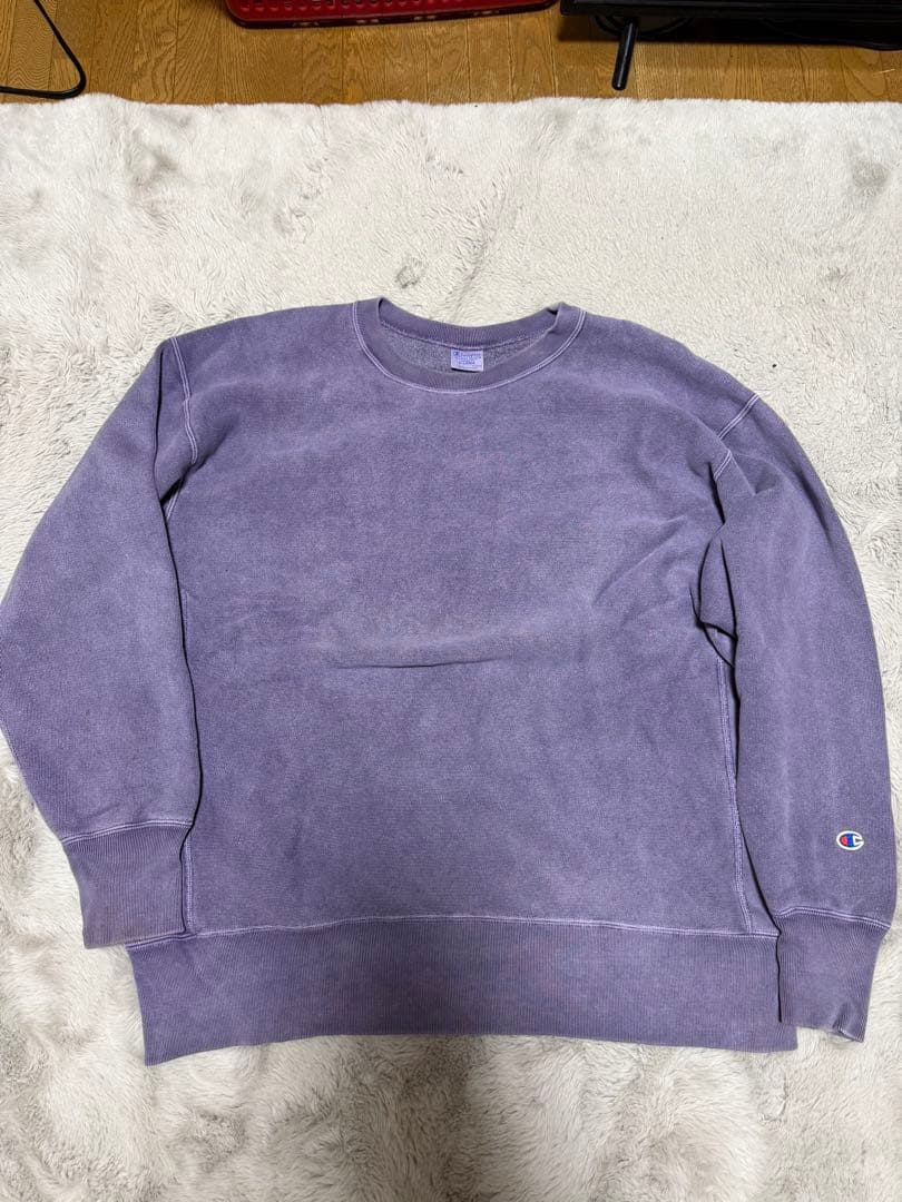 Championリバースウィーブ スウェット パープル - メルカリ