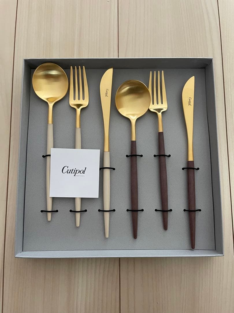 り*☆様 Cutipol カトラリーセット ゴールド　ペア ゴア カトラリーペアセット｜クチポール / Cutipol フォーク・スプーン