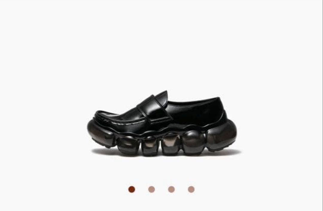 grounds 黒 ローファー JEWELRY LOAFER 25.5cm