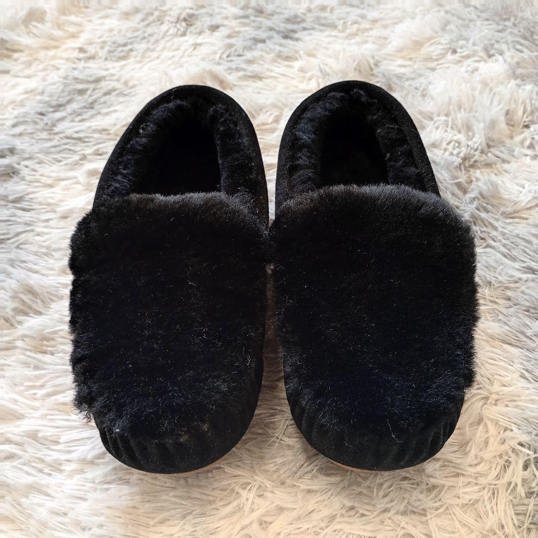 未使用品 EMU Australia エミュ ムートン モカシン 黒 ケアンズ - メルカリ