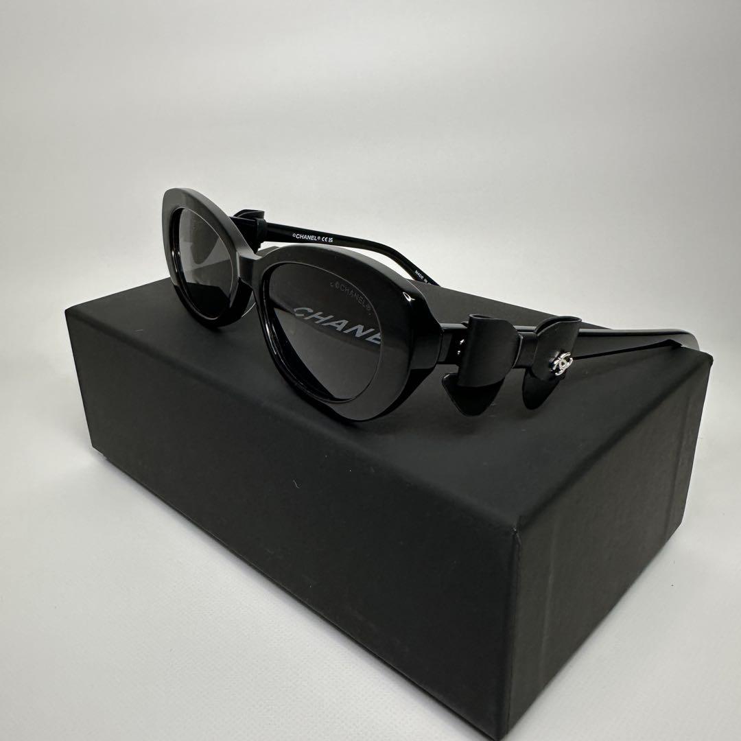 2025新作 CHANEL シャネル キャットアイ サングラス 新品 リボン