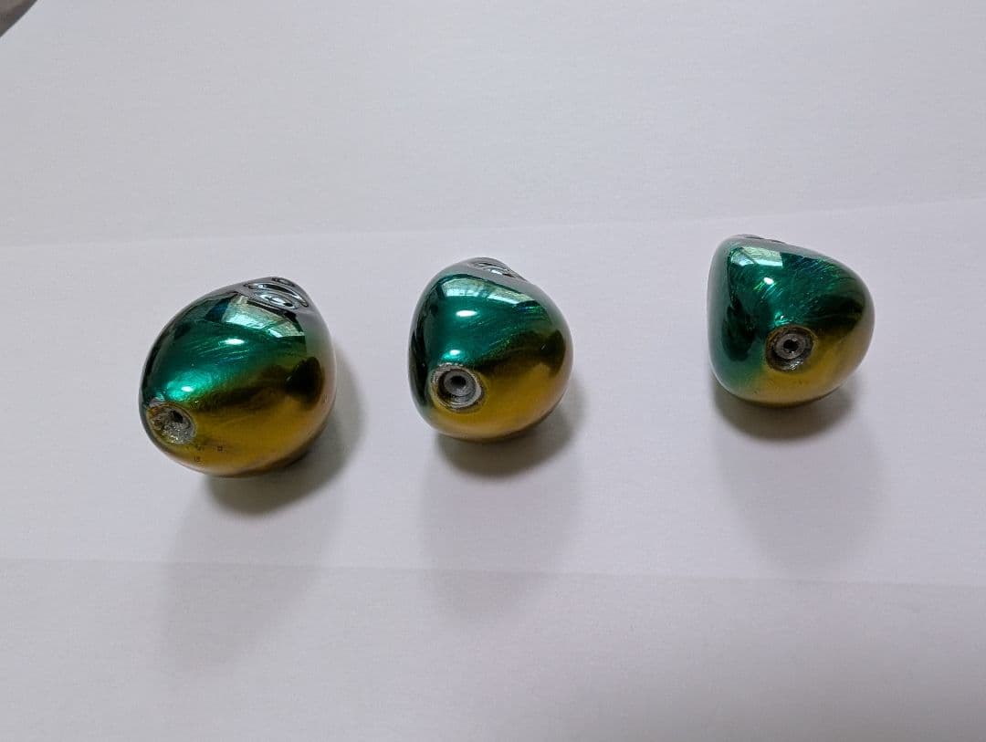 なみだまTG 3個セット タングステン グリーンゴールド ケイムラ