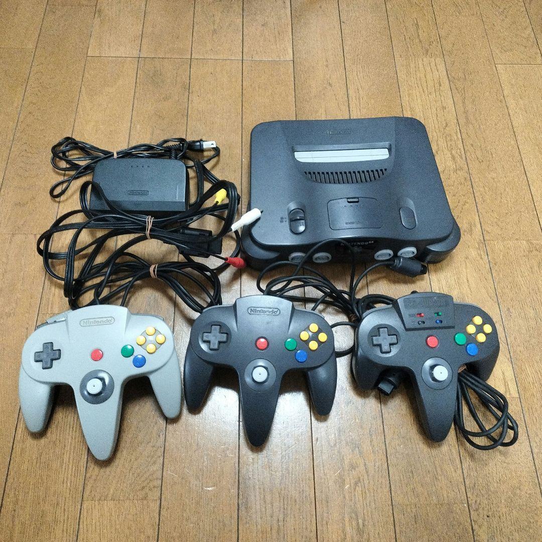 値下げしました Nintendo 64 + コントローラー3つ + ゲームソフト
