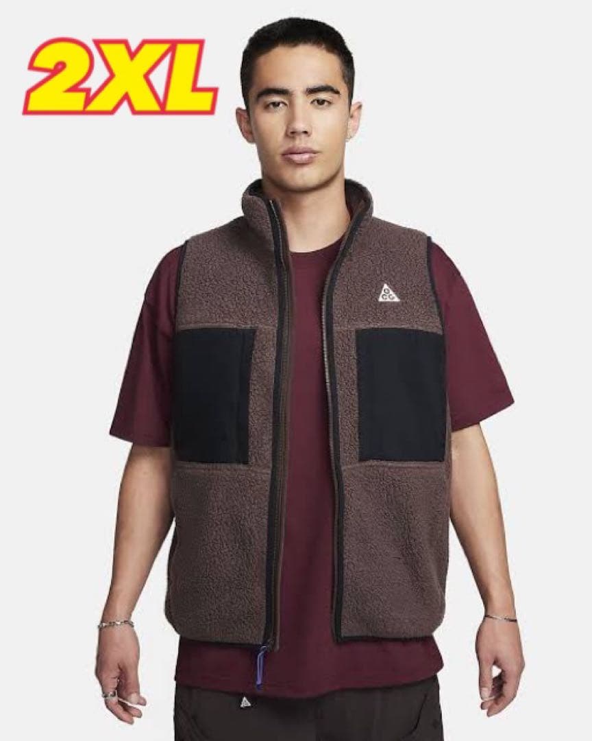 【新品タグ付】NIKE ACG ARCTIC WOLF フリース ベスト 2XL NIKE ACG(ナイキエーシージー) ARCTIC WOLF VESTフリースベストFN2449
