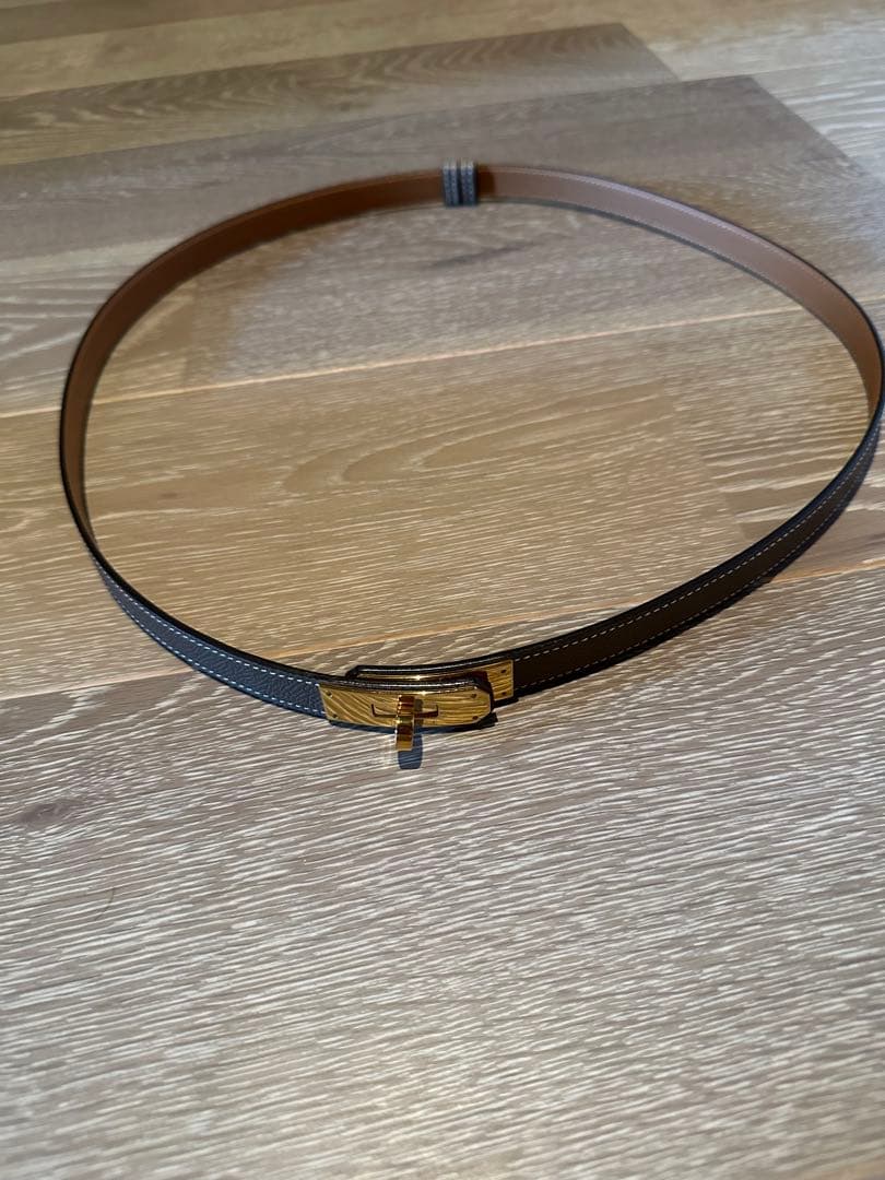 HERMES レザーベルト エトゥープ HERMES エルメス ベルト ベルト ケリー 18 エトープ (エトゥープ