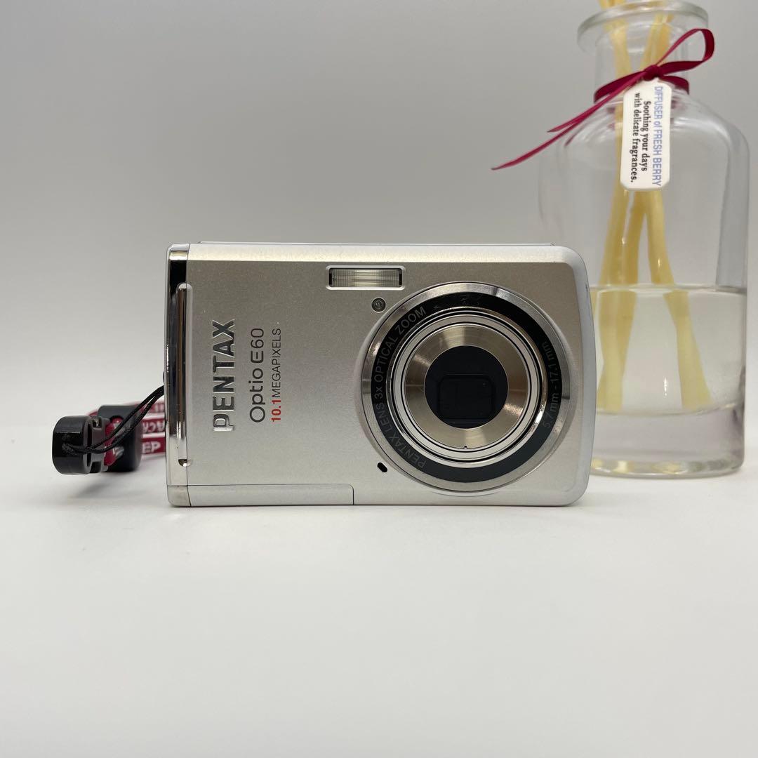 動作確認済✨PENTAX Optio E60✨スマホ転送OK 単三電池 可愛い