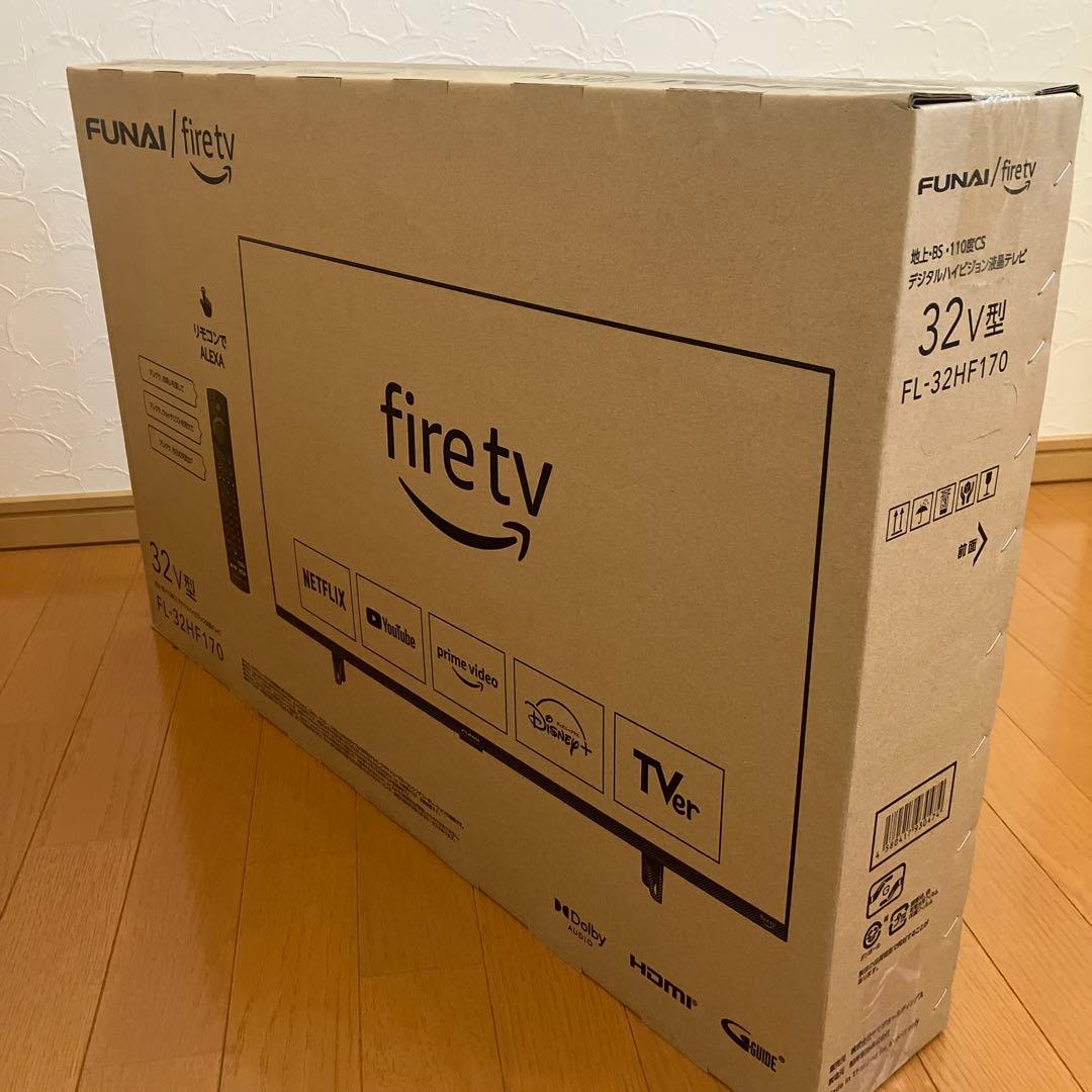 FUNAI fire tv 32V型 FL-32HF170 Funai Fire TV FL-32HF170 32V型 ハイビジョン液晶テレビ Alexa対応