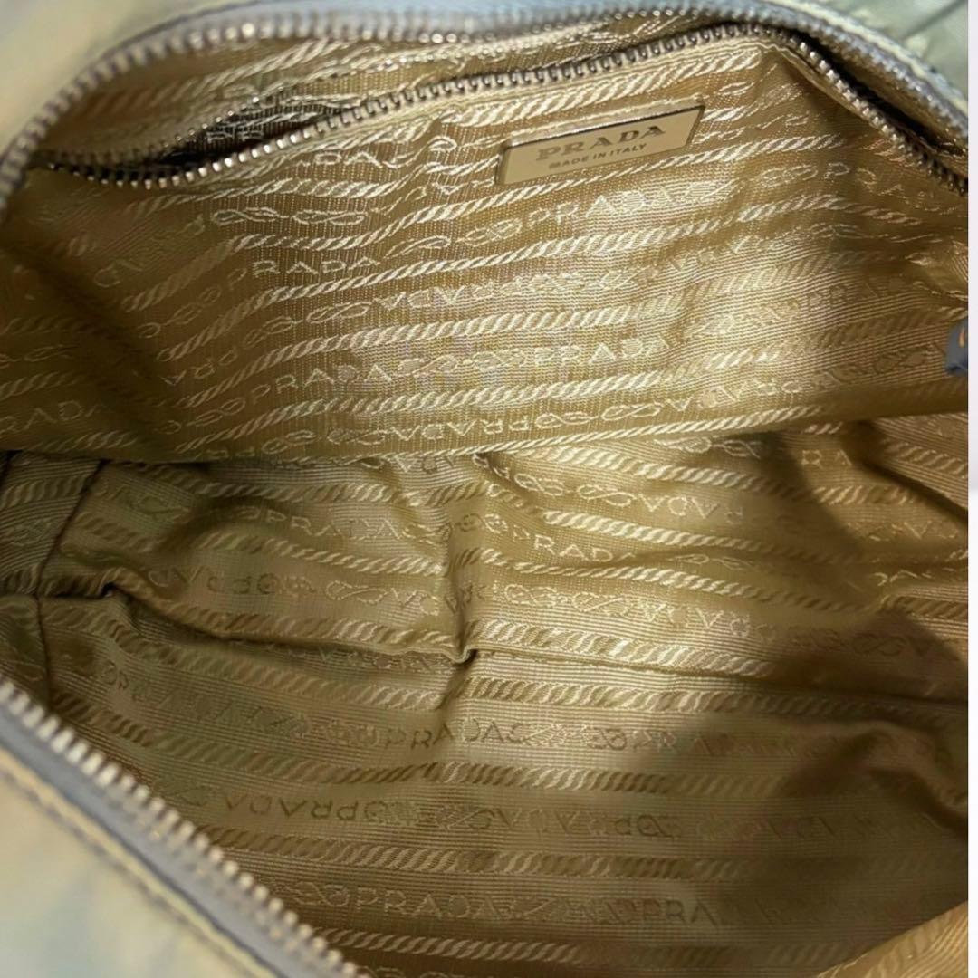 正規品】PRADA プラダ ワンショルダー ナイロン×レザー 三日月型