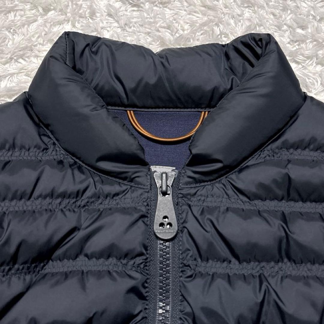 極美品✨ピューテリー 異素材切替 ハイブリッドダウンジャケット