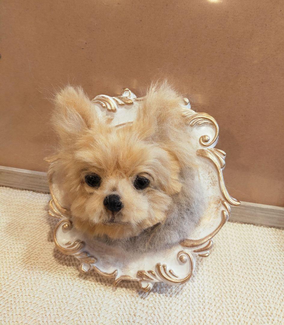 羊毛フェルト ハンドメイド 犬 ヨークシャテリア フレーム - メルカリ