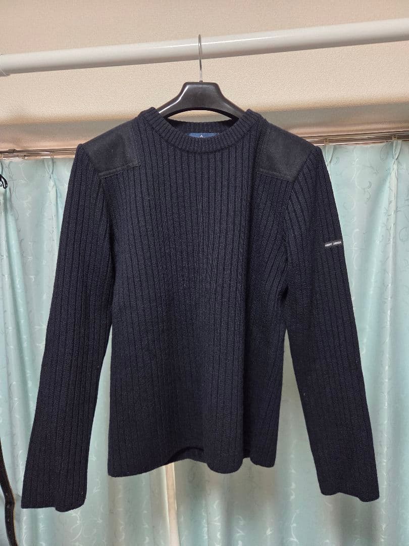 SAINT JAMES ミリタリーデザインセーター NAVY