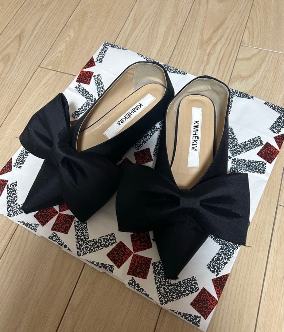 ( ◠‿◠ ) 　kimhekim リボン バレエ シューズ 37 KIMHEKIM(キムヘキム) 靴・シューズ(レディース) - ブランド通販のBUYMA