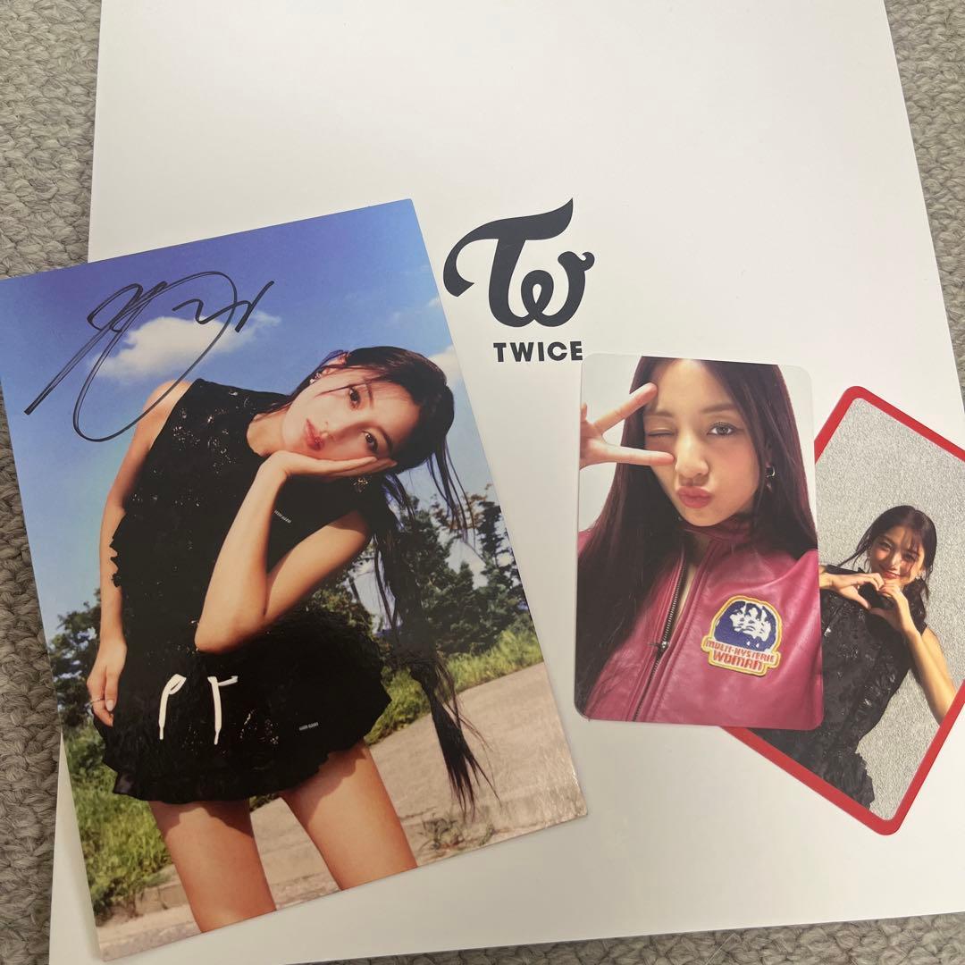 ジヒョ　usa 直筆サイン TWICE ジヒョWith You-th アメリカ限定 直筆サイン - メルカリ