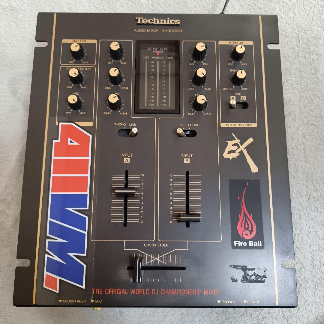 Technics　テクニクス　SH-EX1200　DJミキサー　ミキサー 中古品のTechnics、DJミキサー/SH-EX1200 BKのご紹介です。